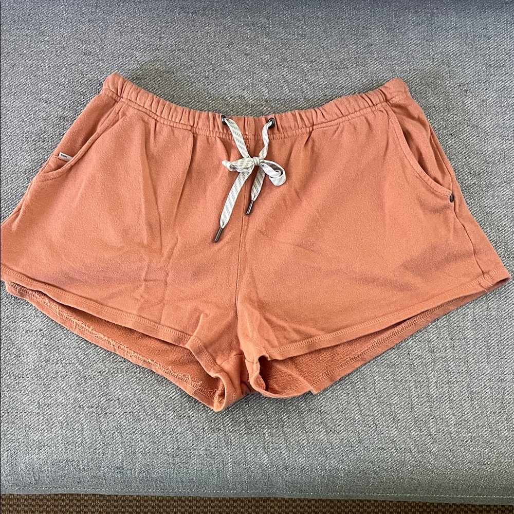 Women's Casual Drawstring Shorts - Orange